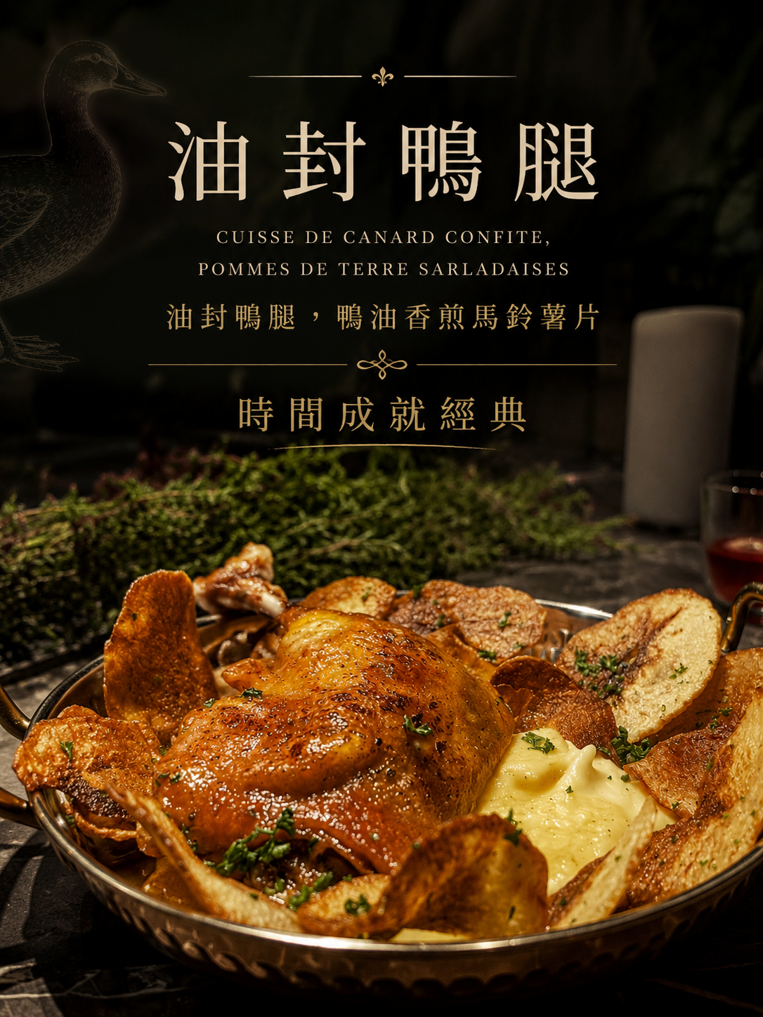 法式油封鴨腿 Cuisse de canard confite