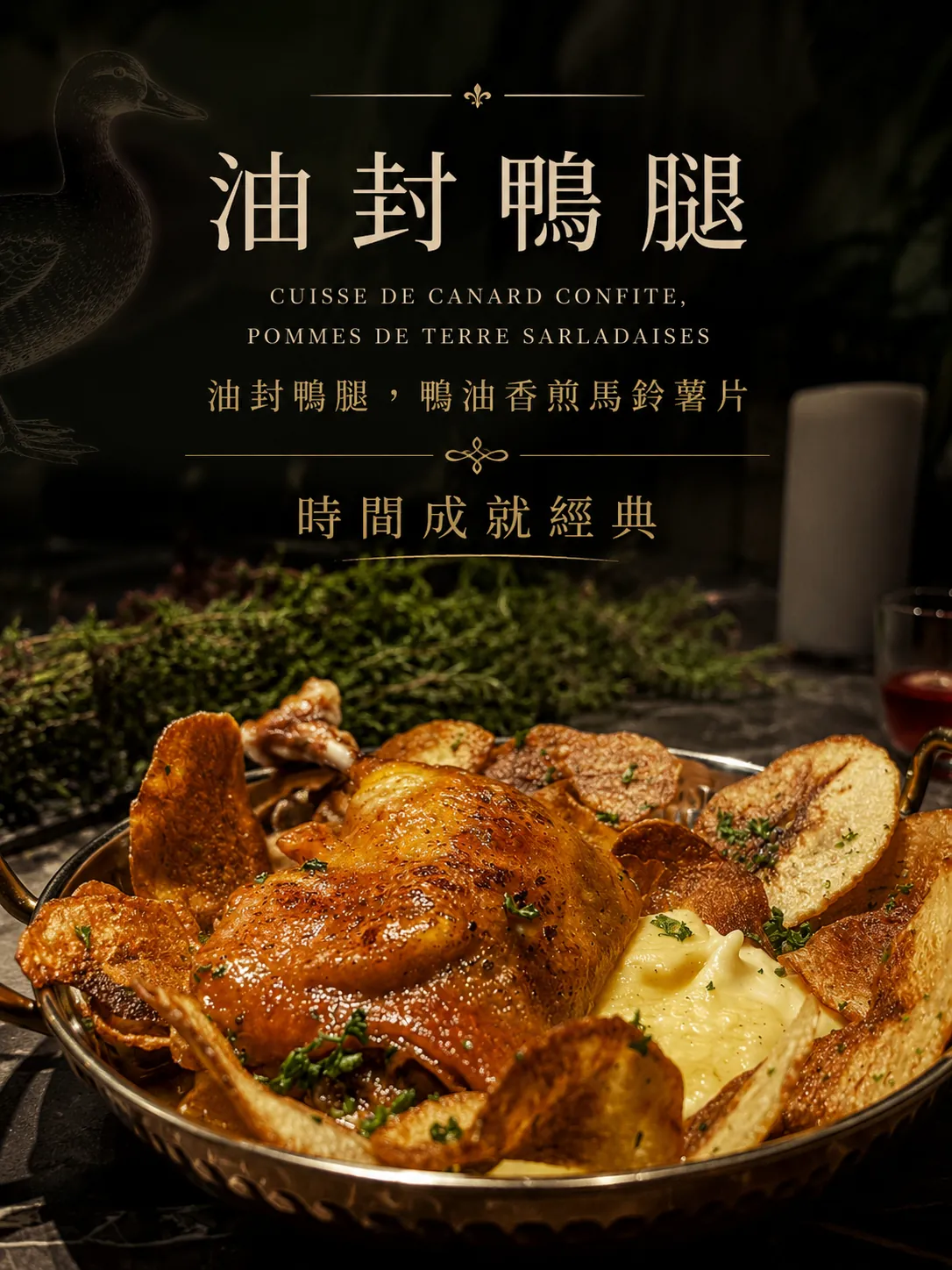 法式油封鴨腿 Cuisse de canard confite
